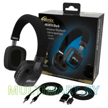 Наушники Ritmix RH-485BTH Black картинка 5
